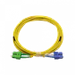 5mt SC/APC-SC/UPC MonoModo SM Duplex Jumper Cable Fibra 3mm 9/125um - Miniatura 1