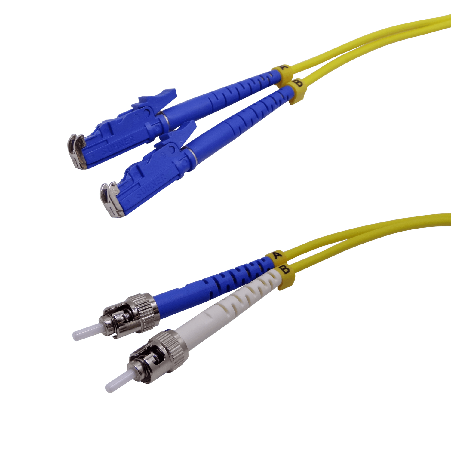 3mt E2000/UPC-ST/UPC MonoModo SM Duplex Jumper Cable Fibra 3.0mm 9/125 3