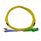 3mt E2000/APC-ST/UPC MonoModo SM Duplex Jumper Cable Fibra 3.0mm 9/125 - Miniatura 3