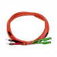 3mt E2000/APC-ST/UPC OM1 MultiModo MM Duplex Jumper Fibra 62.5/125um - Miniatura 3