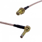 IP-9-Macho-90º .SMA-Hembra Cable Coaxial RG316 11cm - Miniatura 1