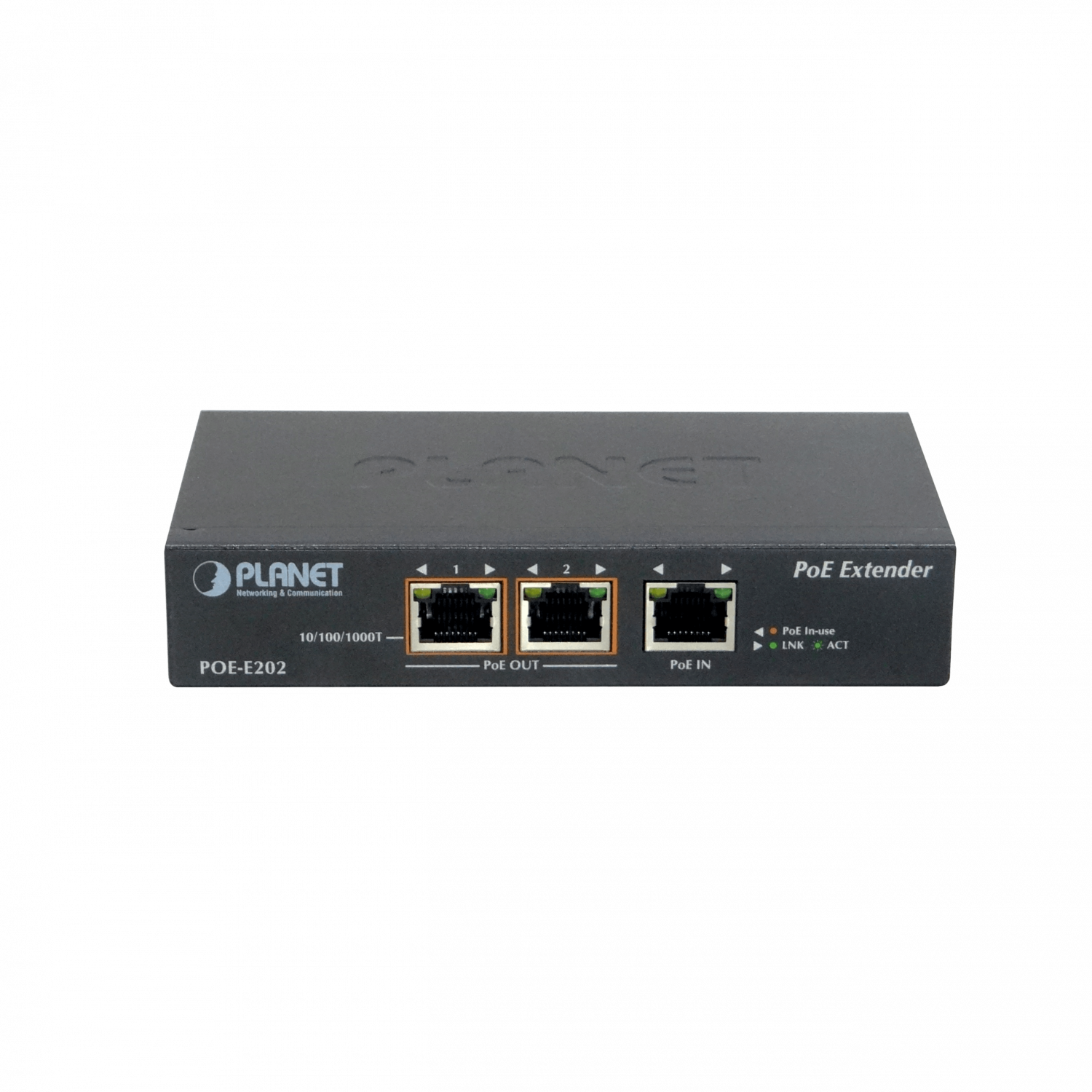 Extensor PoE+ PLANET POE-E202, Gigabit, 1 Entrada a 2 Salidas, 36W y Soporte 802.3at   2