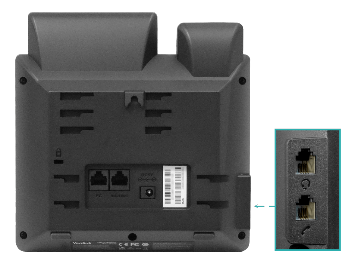 Teléfono IP Yealink SIP T30P 1 cuenta SIP 2 puertos LAN PoE RJ9 sin pantalla iluminada 3