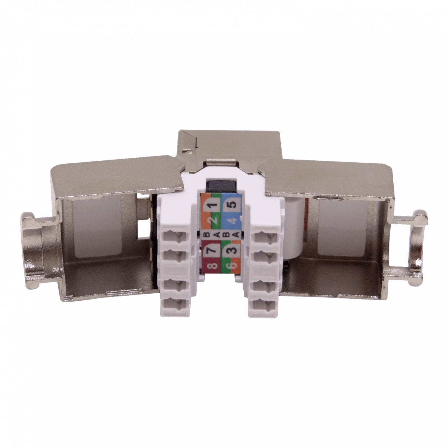 Keystone Blindado LINKMADE KP5SL Plata Cat5E STP FTP F UTP Punchable RJ45 4