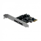 Tarjeta PCIe-x1 2-SATA3.0 2-eSATA3.0 PCIExpress ASM1061 asmedia - Miniatura 3
