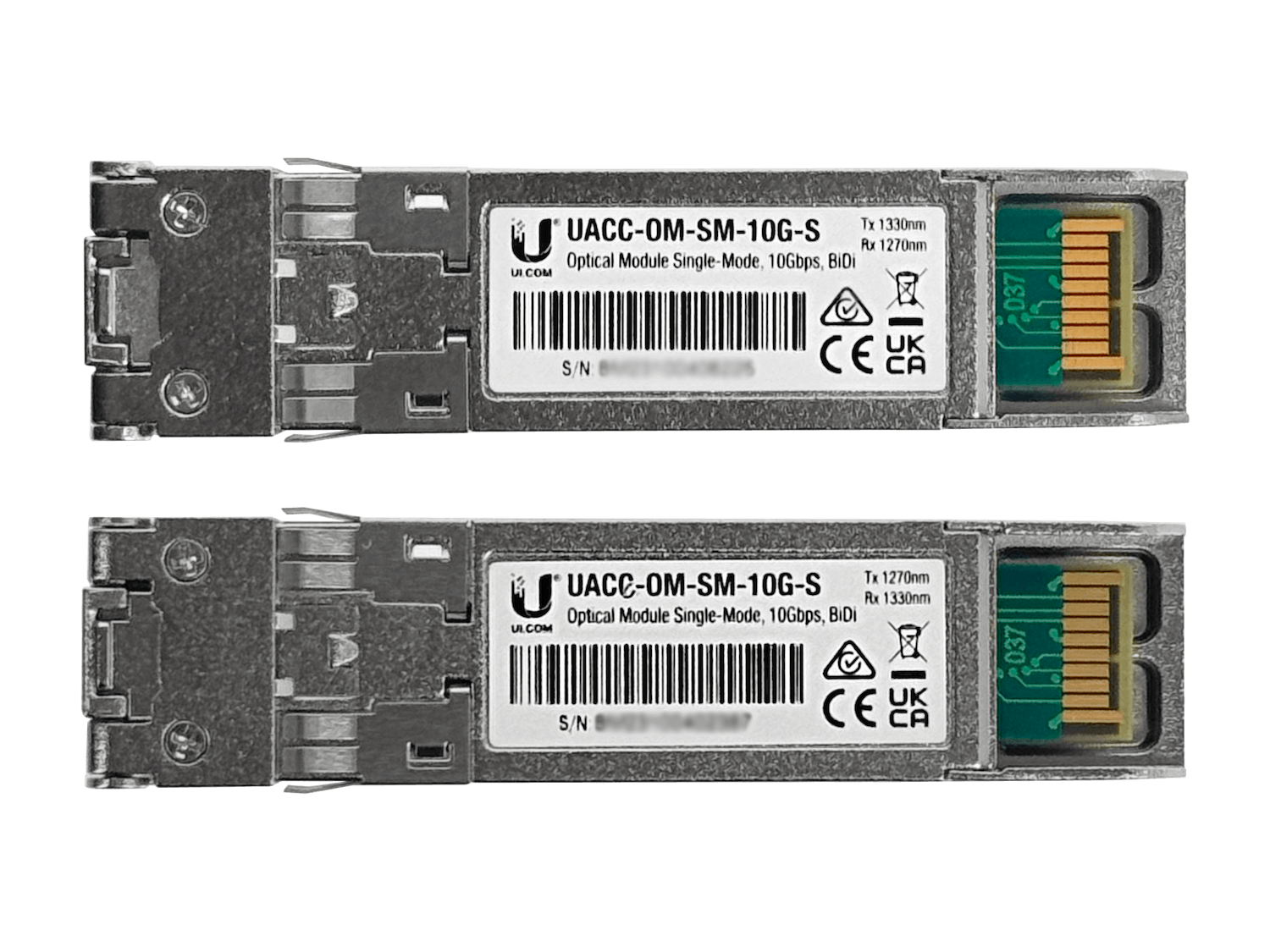 UI Par-WDM-BiDi SFP+ SM 10Gbps 10km 1270/1310nm 1-LC UACC-OM-SM-10G-S 1