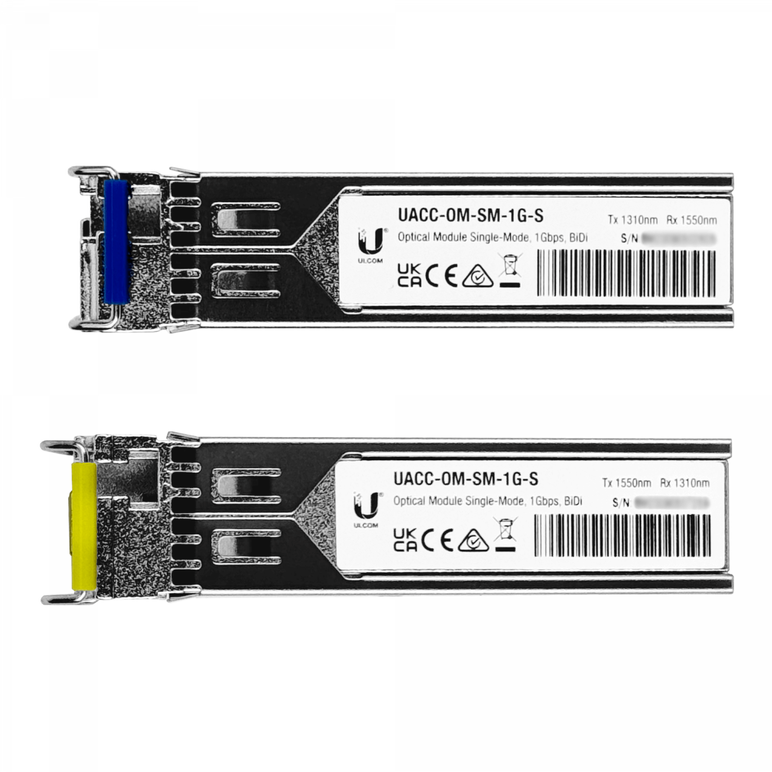UI Par-WDM-BiDi SFP SM 1Gbps 3km 1310/1550nm 1-LC UACC-OM-SM-1G-S 1
