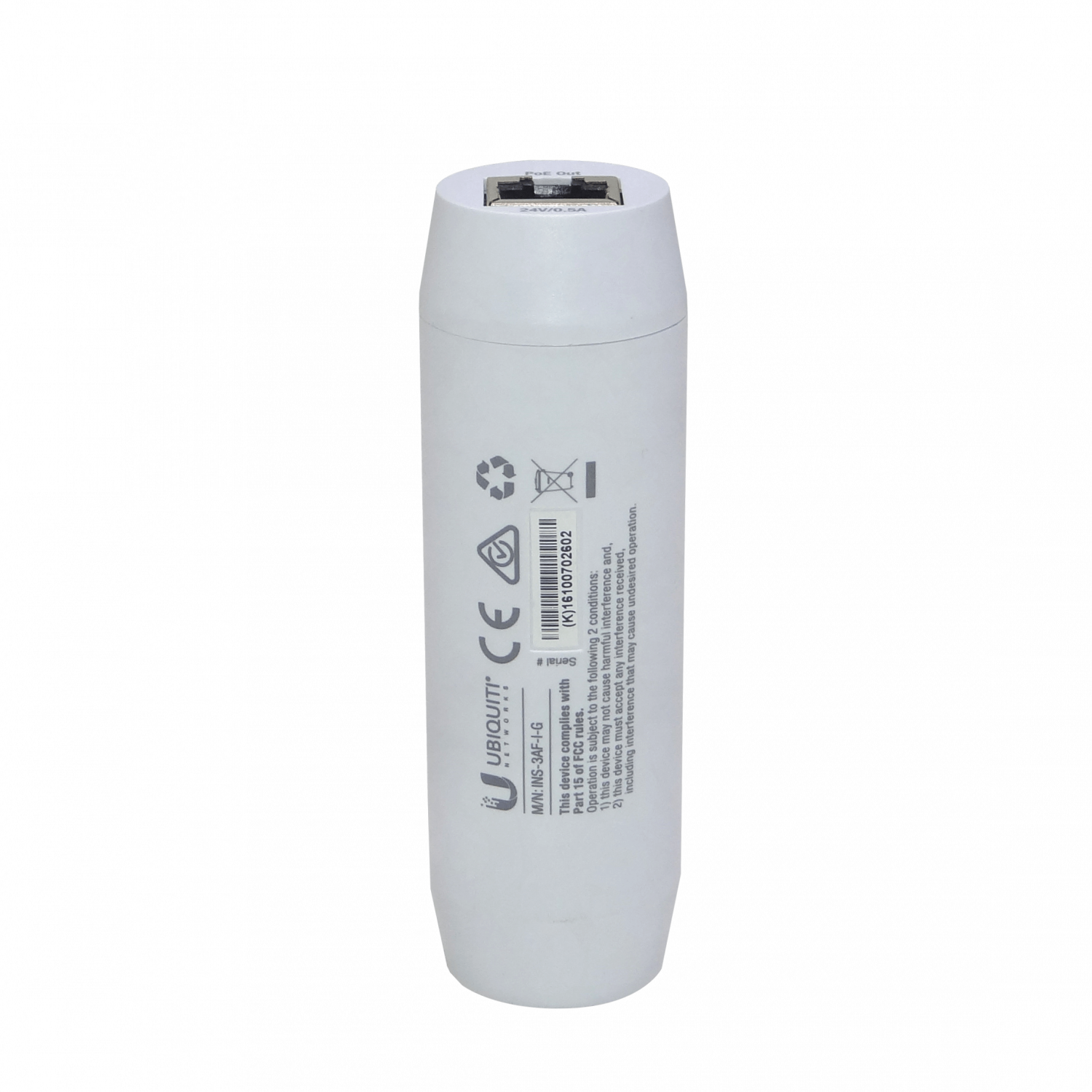 UBIQUITI Gigabit interior 802.3af 48V-in 24V-out Convertidor PoE 5