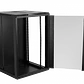 LINKMADE 18U 60cm-Fondo Negro inc-2U-M6 Rack Gabinete Pared - Miniatura 1