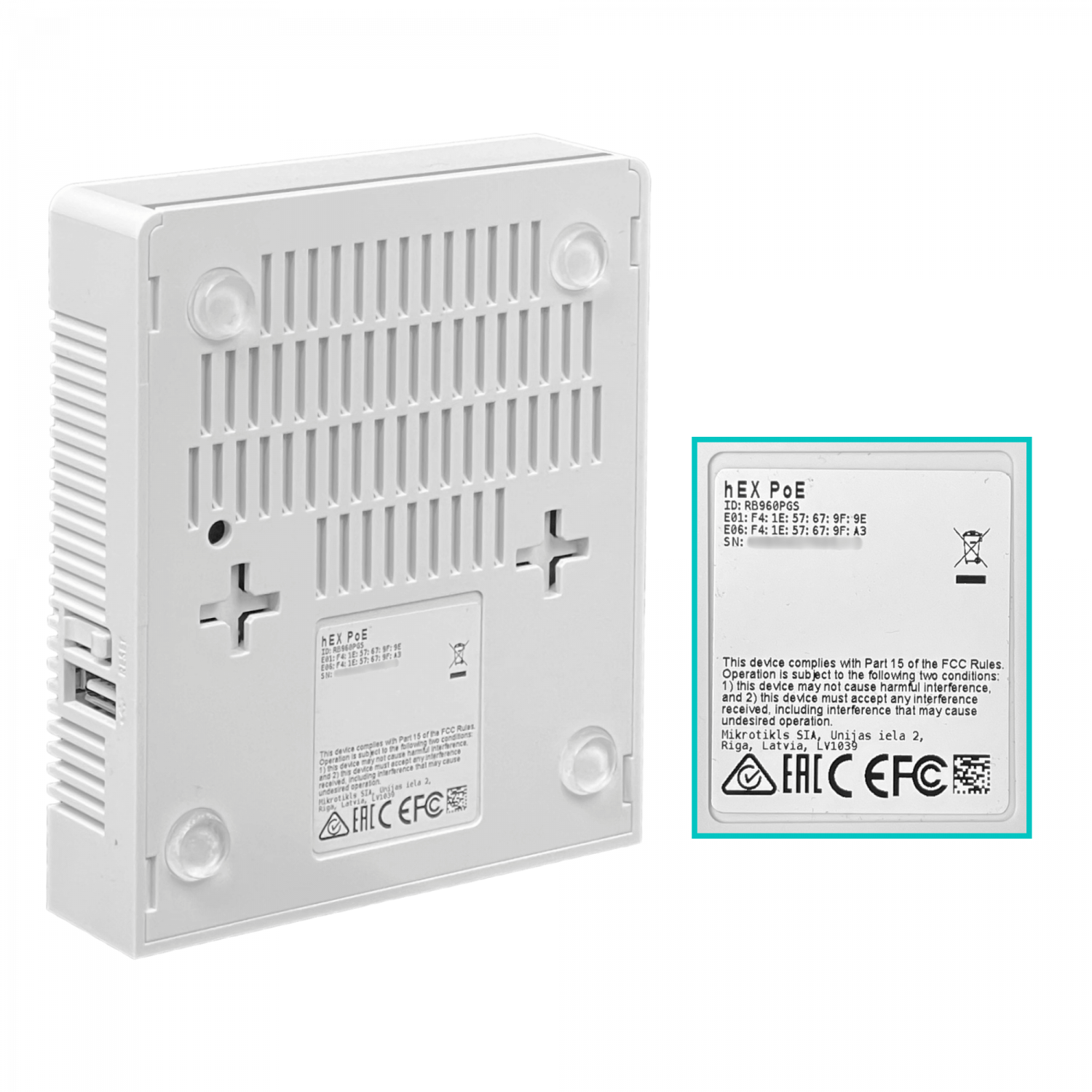 Router MikroTik hEX PoE RB960PGS - x5 Puertos, PoE en 4 Puertos, SFP, CPU 800MHz, 128MB RAM 3