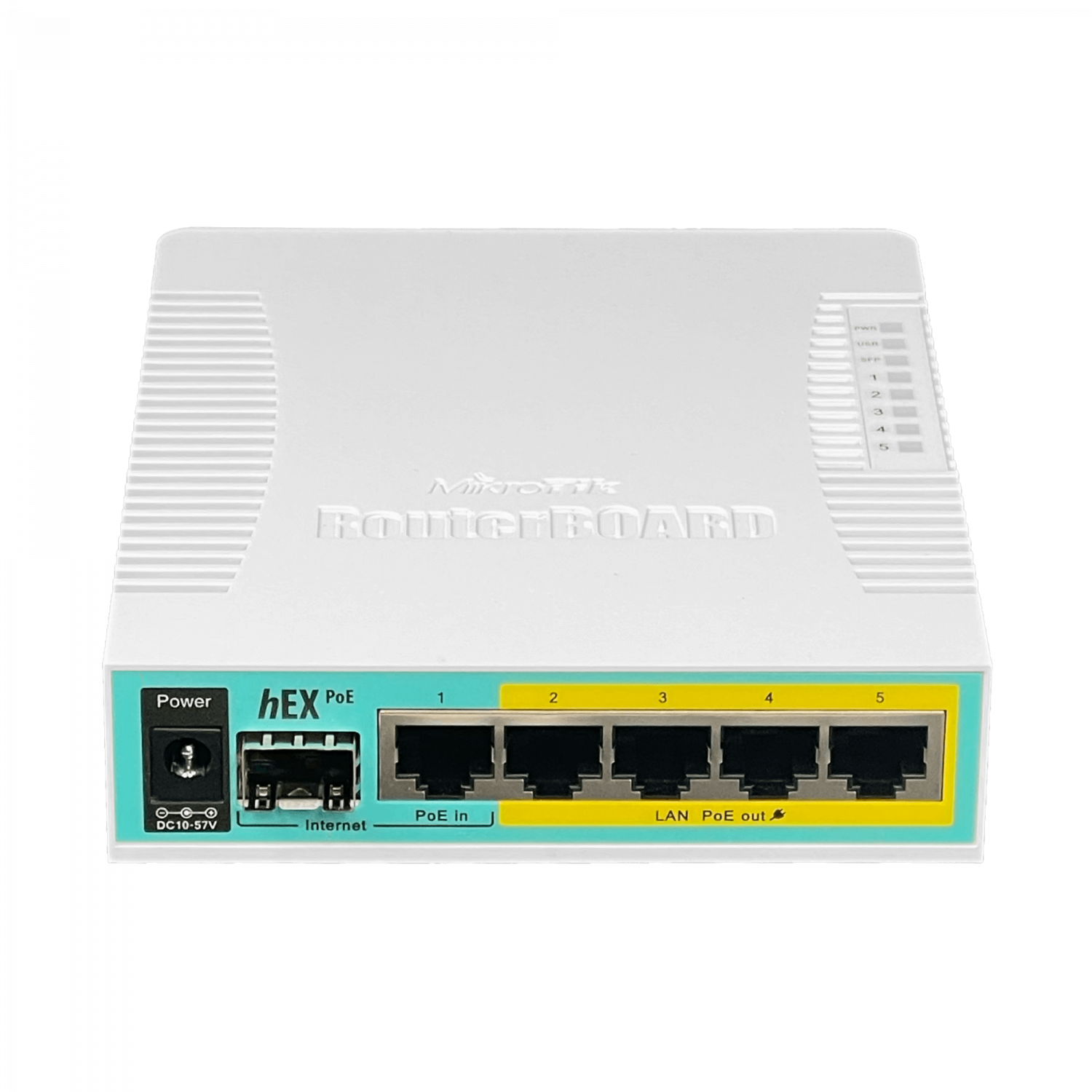 Router MikroTik hEX PoE RB960PGS - x5 Puertos, PoE en 4 Puertos, SFP, CPU 800MHz, 128MB RAM 4