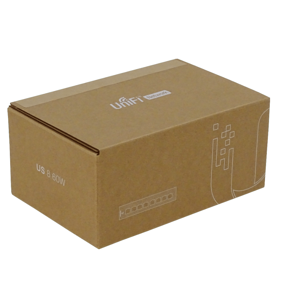 Switch Gestionado UniFi US-8-60W de Ubiquiti - 8 Puertos Gigabit, 4 Puertos PoE 802.3af, 60W 3