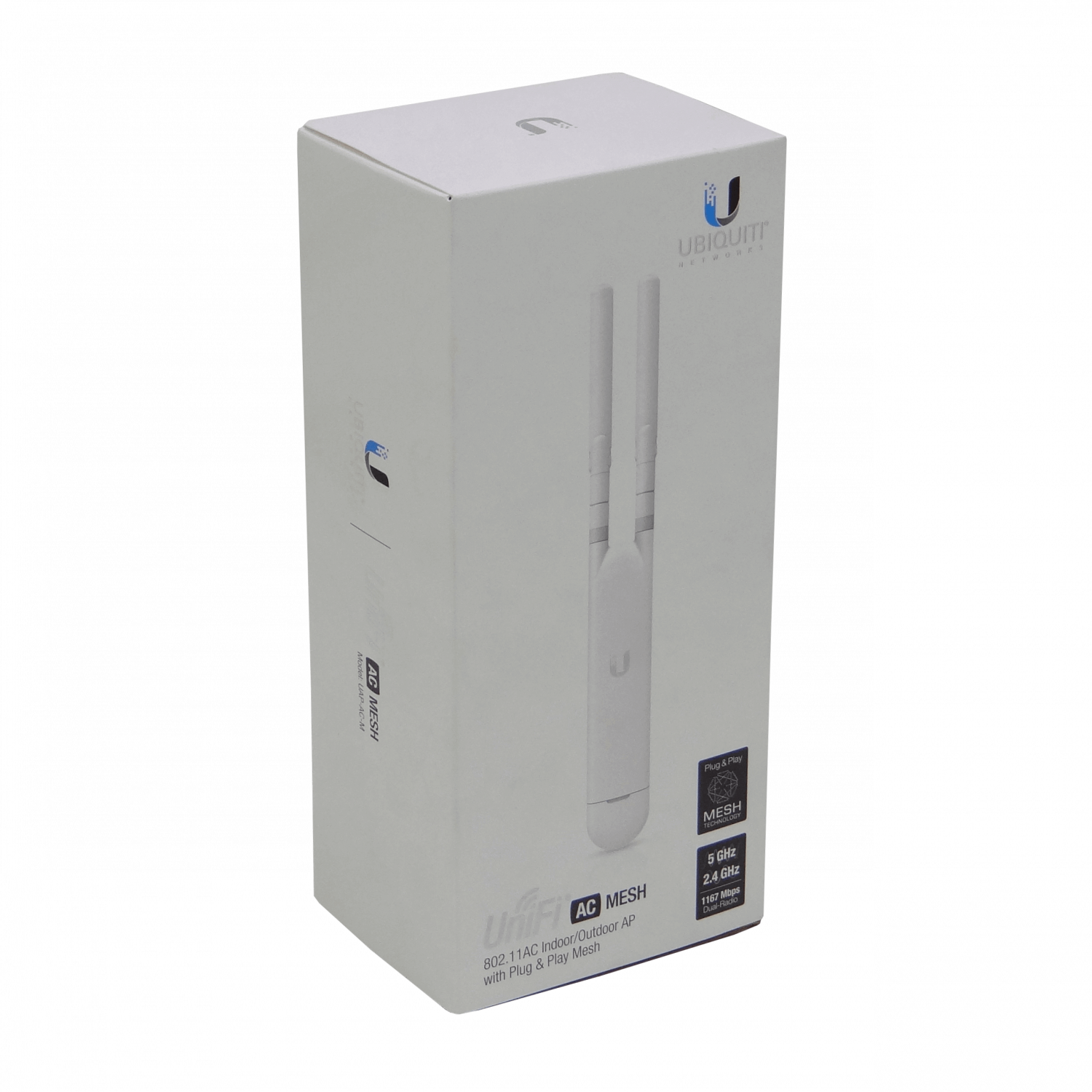 UBIQUITI 1un AC1200 2,4/5Ghz 300/867 inc-PoE24V 1-1000 2-RPSMA-3/4dBi 1