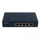 PLANET POE+at 1in-4out Switch 5-1000 56W 50-56V req-Fuente 5,5x2,1 - Miniatura 4
