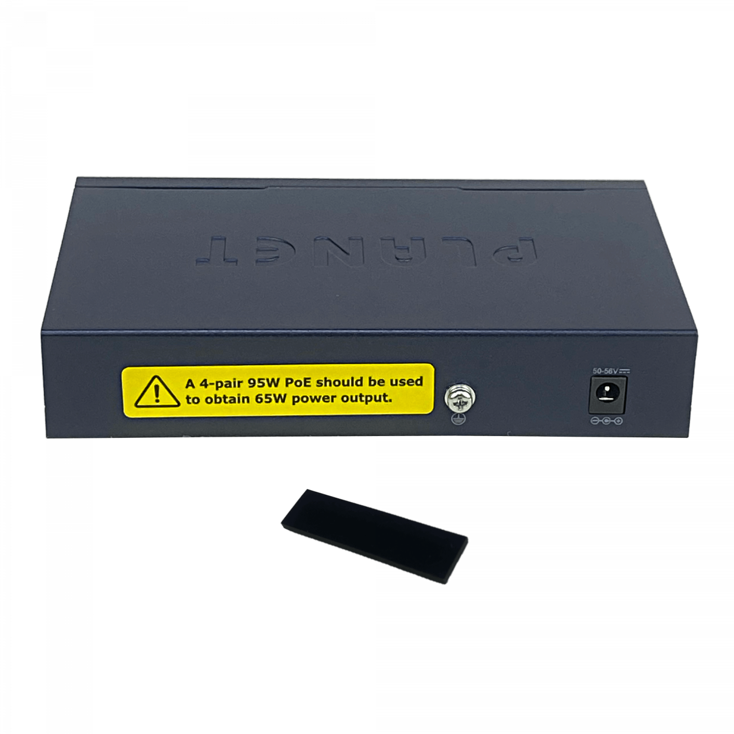 PLANET POE+at 1in-4out Switch 5-1000 56W 50-56V req-Fuente 5,5x2,1 5
