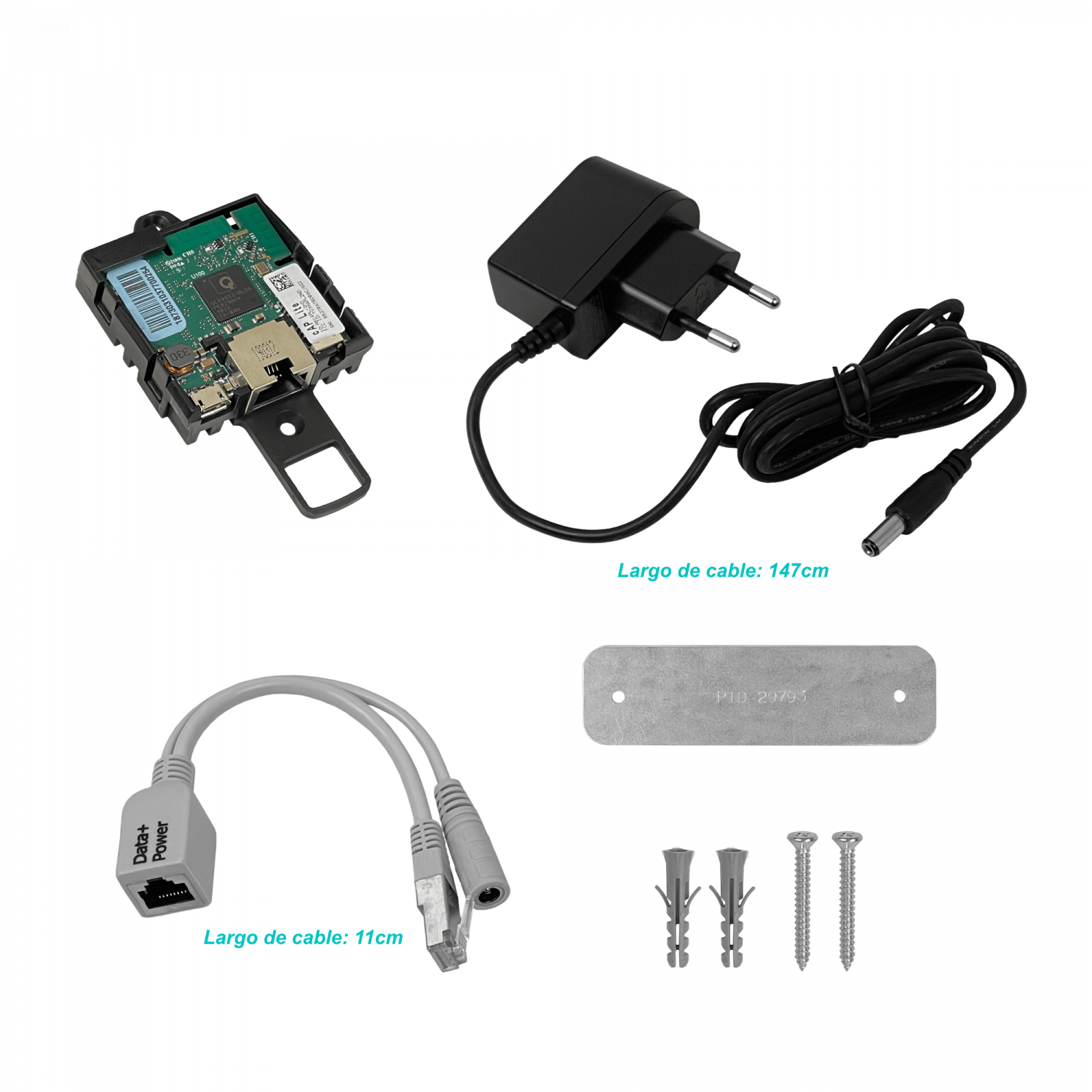 Access Point MikroTik CAP-LITE 2.4GHz 1.5dBi PoE Techo/Muro L4 10