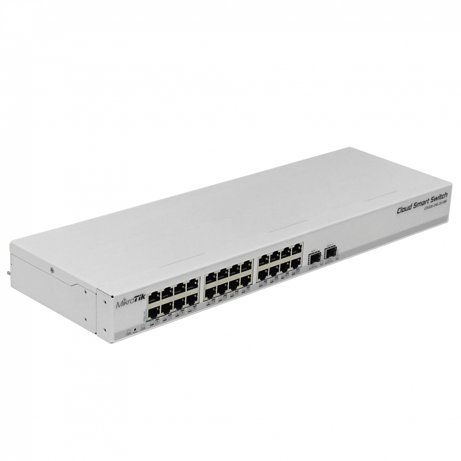 MIKROTIK 24-1000 2-SFP/SFP+10G 10-30V PoE-in Switch Smart SwOS Rack 5