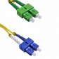 2mt SC/APC-SC/UPC MonoModo SM Duplex Jumper Cable Fibra 3mm - Miniatura 1