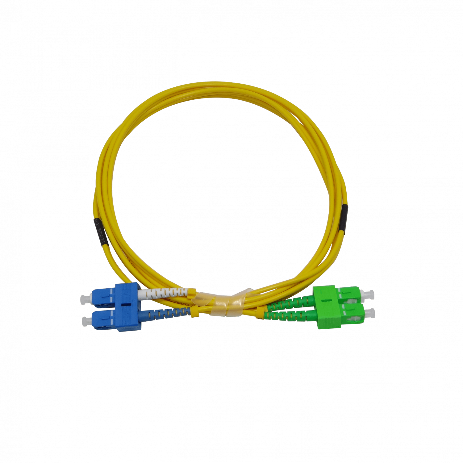 2mt SC/APC-SC/UPC MonoModo SM Duplex Jumper Cable Fibra 3mm 3