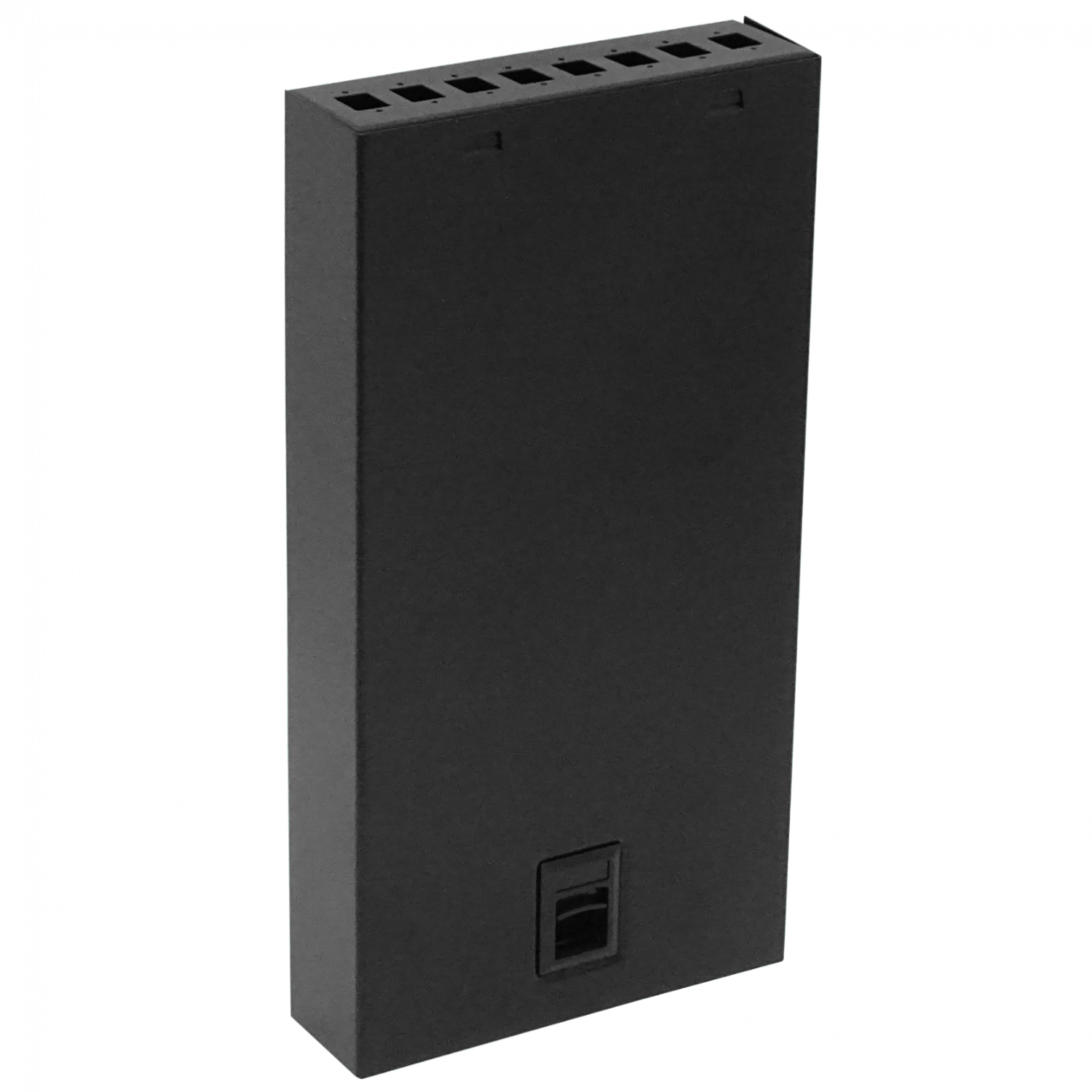 Caja de Terminación de Fibra Óptica 8 Puertos IP20 Negra - BOX-8 2