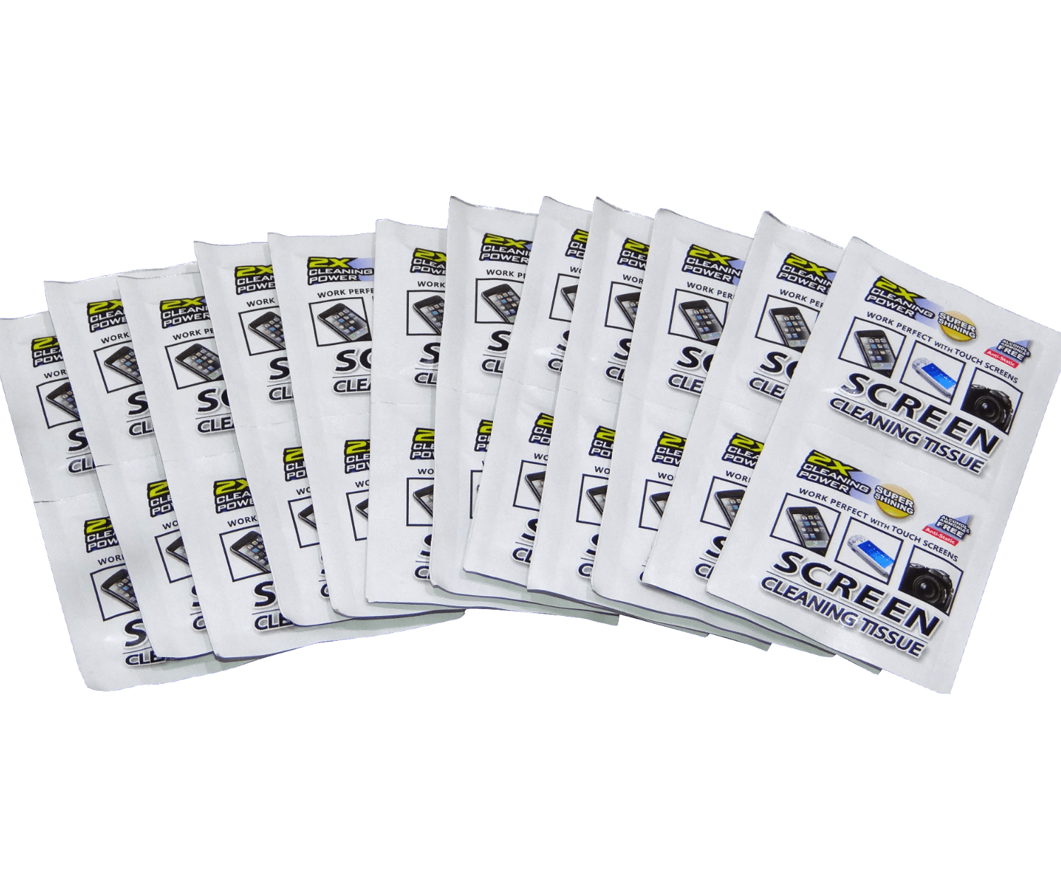 Pack de 24 Toallitas de Limpieza Anti-Estáticas para Pantallas, 130x150mm 2