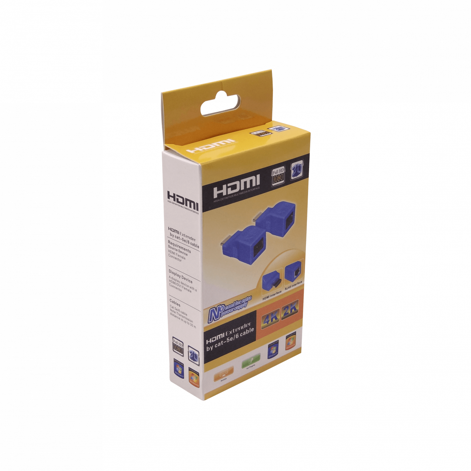 Extensor HDMI Pasivo 1080p sobre 1 Cable UTP Cat6, Hasta 30 Metros 3