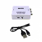 Convertidor HDMI a RCA, 1 Entrada HDMI a 3 Salidas RCA, Compatible PAL/NTSC, Fuente 5V - Miniatura 2