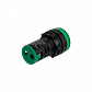 Verde Luz Piloto LED 220VAC 20mm-diametro 28mm-cabeza 51mm-altura - Miniatura 1