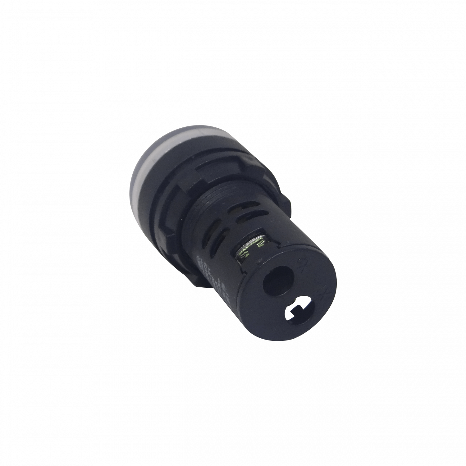 Blanco Luz Piloto LED 220VAC 20mm-diametro 28mm-cabeza 51mm-altura 1