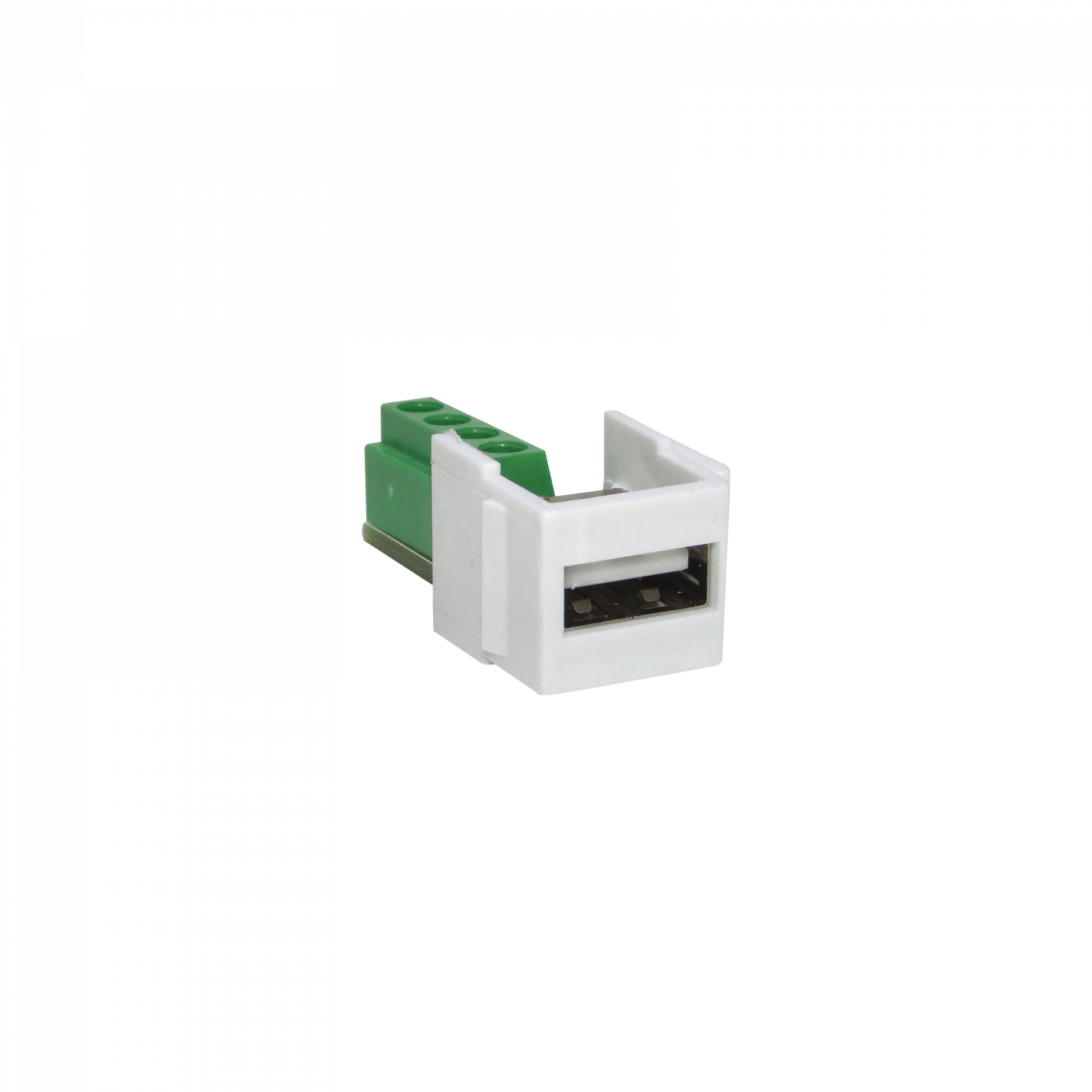 Keystone USB-AH a Regleta 4-pin Tornillos Blanco Plastico 1