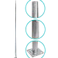 Poste Conico 6mt 3mm Base-260x260x12mm no-inc-Canastillo Cono-140/60mm - Miniatura 4