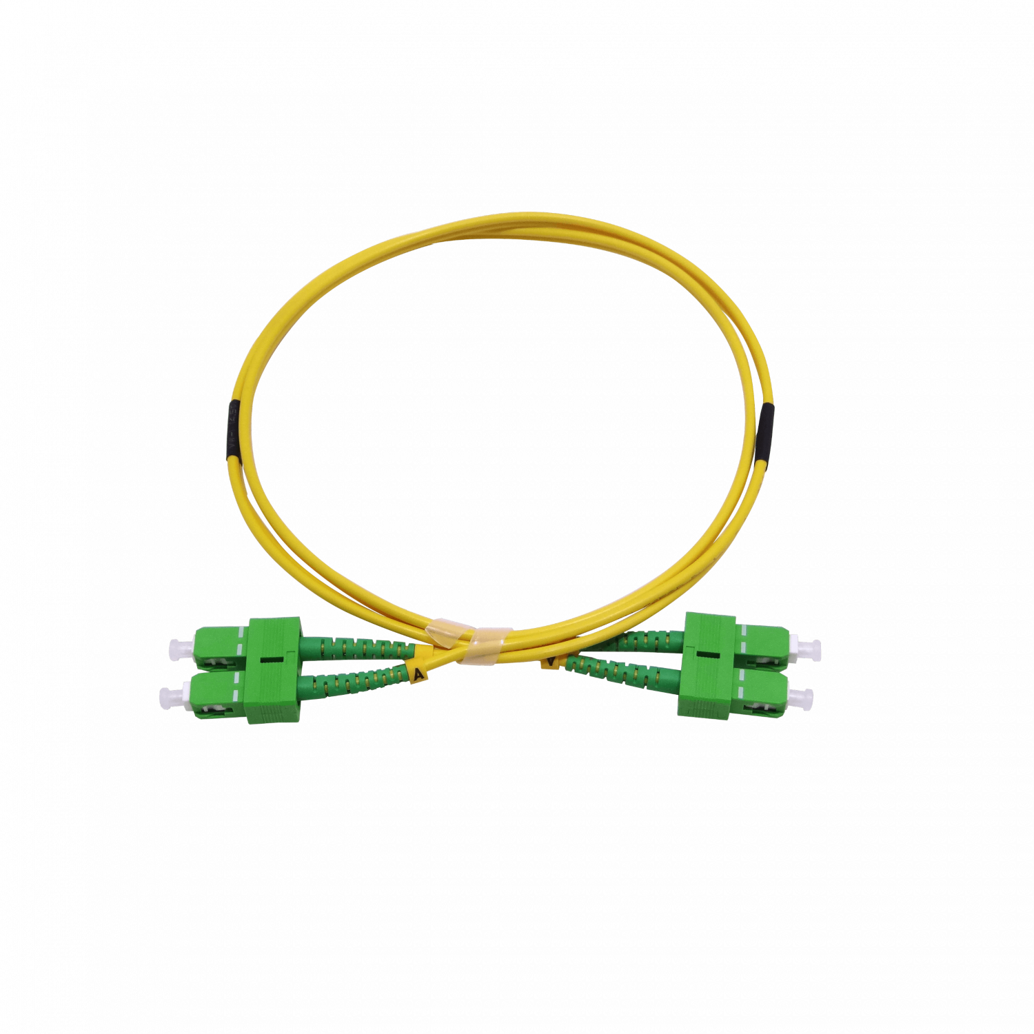 1mt SC/APC-SC/APC MonoModo SM Duplex Jumper Cable Fibra 9/125um LSZH 2