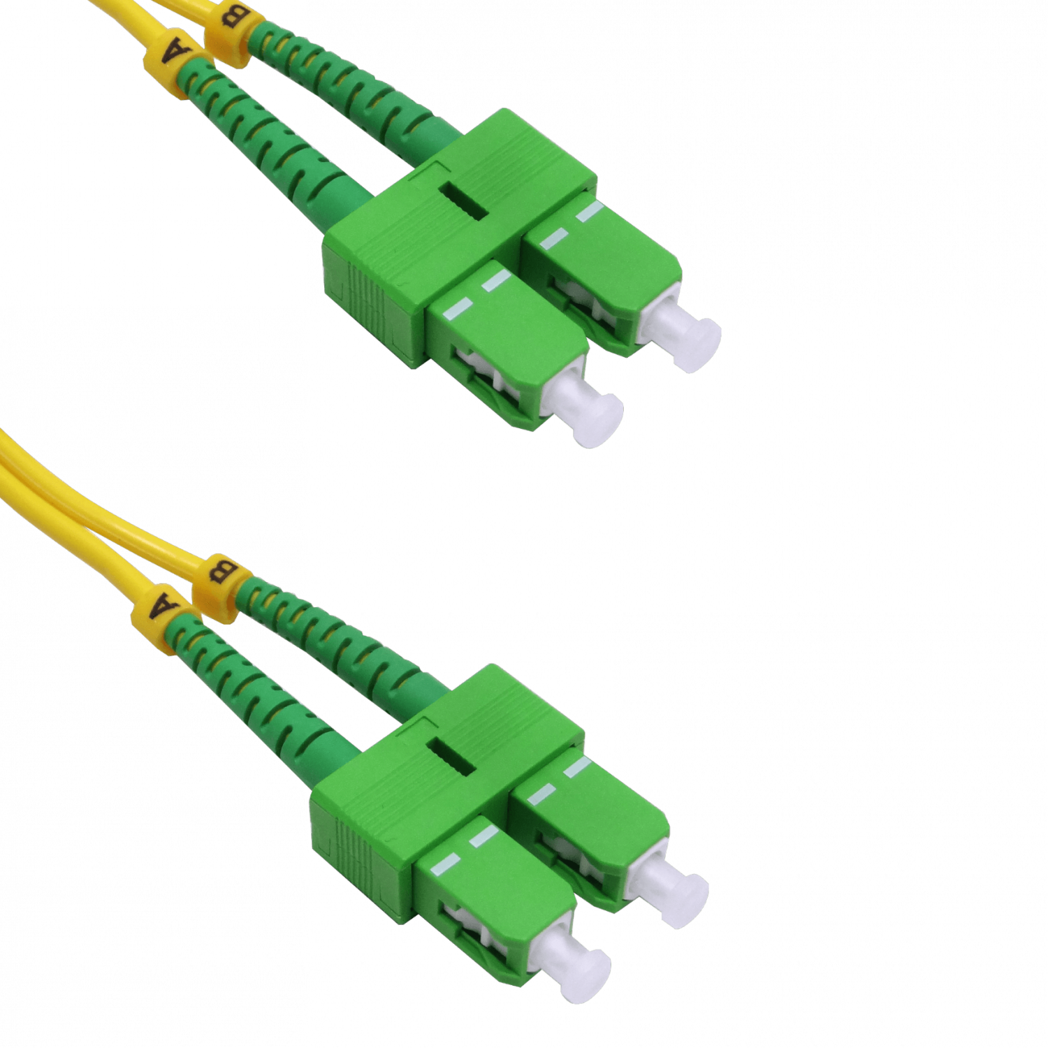 1mt SC/APC-SC/APC MonoModo SM Duplex Jumper Cable Fibra 9/125um LSZH 3