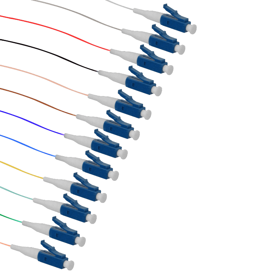 LC SM 1,5mt 12-Unidades Pigtail MonoModo SingleMode 12-Colores-distint 2
