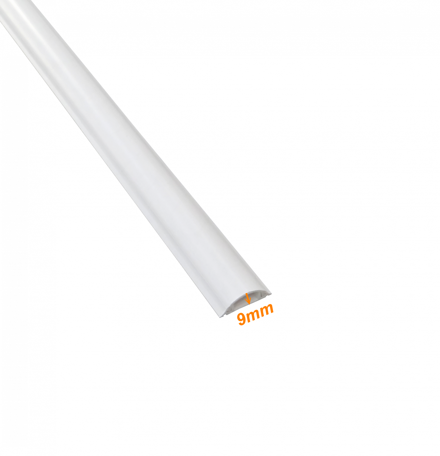 Canaleta de Piso LINKCHIP 35x10mm, 2m, PVC Blanco, Base 1.25mm, Tapa 1.1mm 1