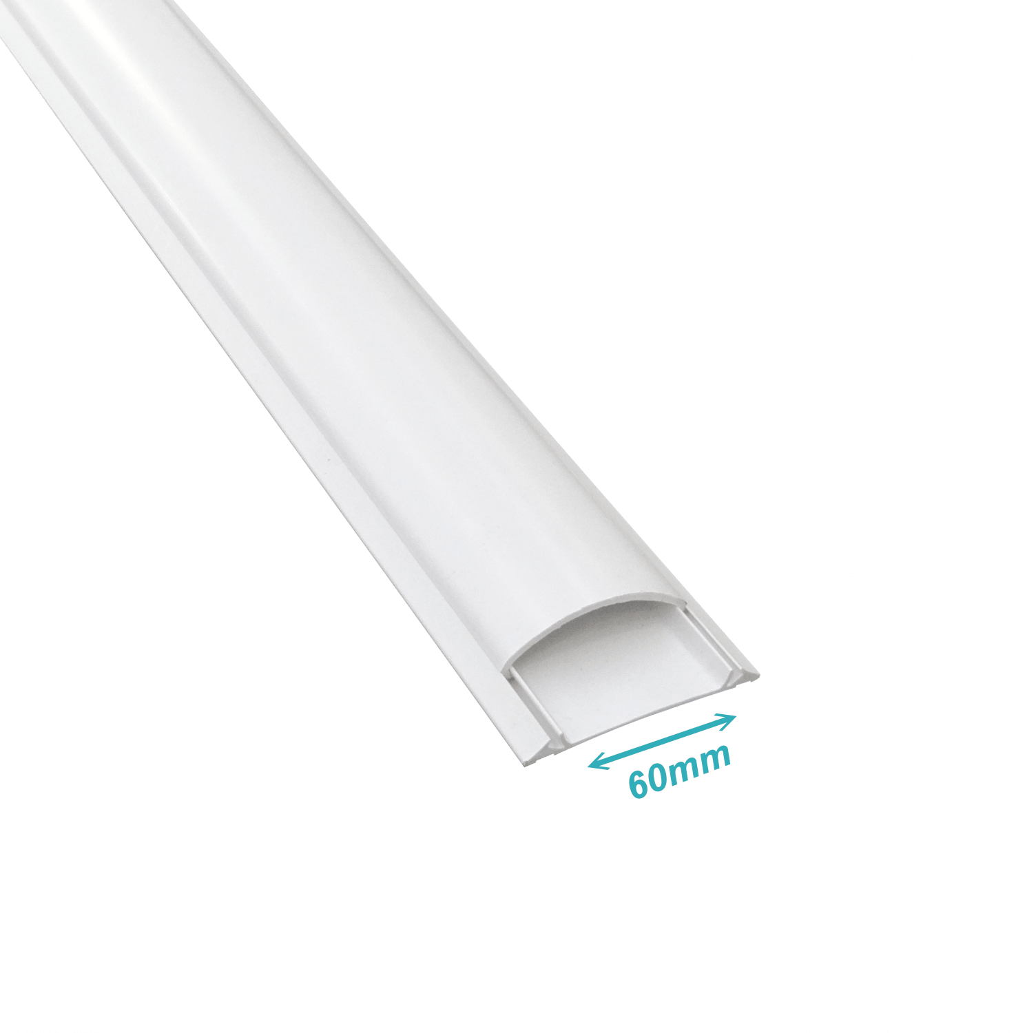 Canaleta piso LinkChip CC-P6516 blanca 65x16mm 2m base y tapa PVC 1