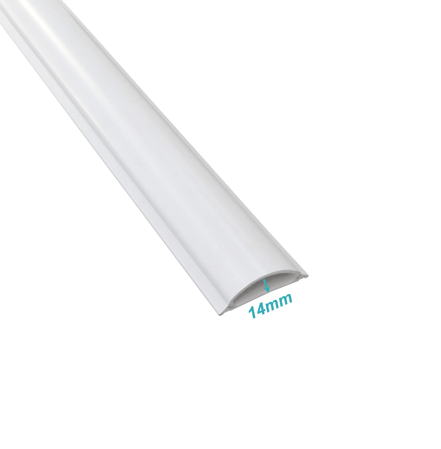 Canaleta piso LinkChip CC-P6516 blanca 65x16mm 2m base y tapa PVC 2