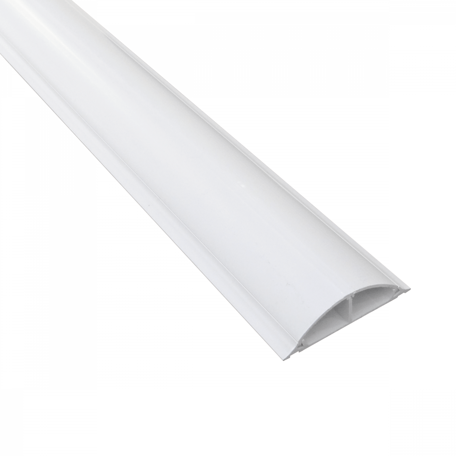 Canaleta de Piso LINKCHIP 100x25mm, 2m, PVC Blanco, Espesor 2.15mm x 1.90mm 2