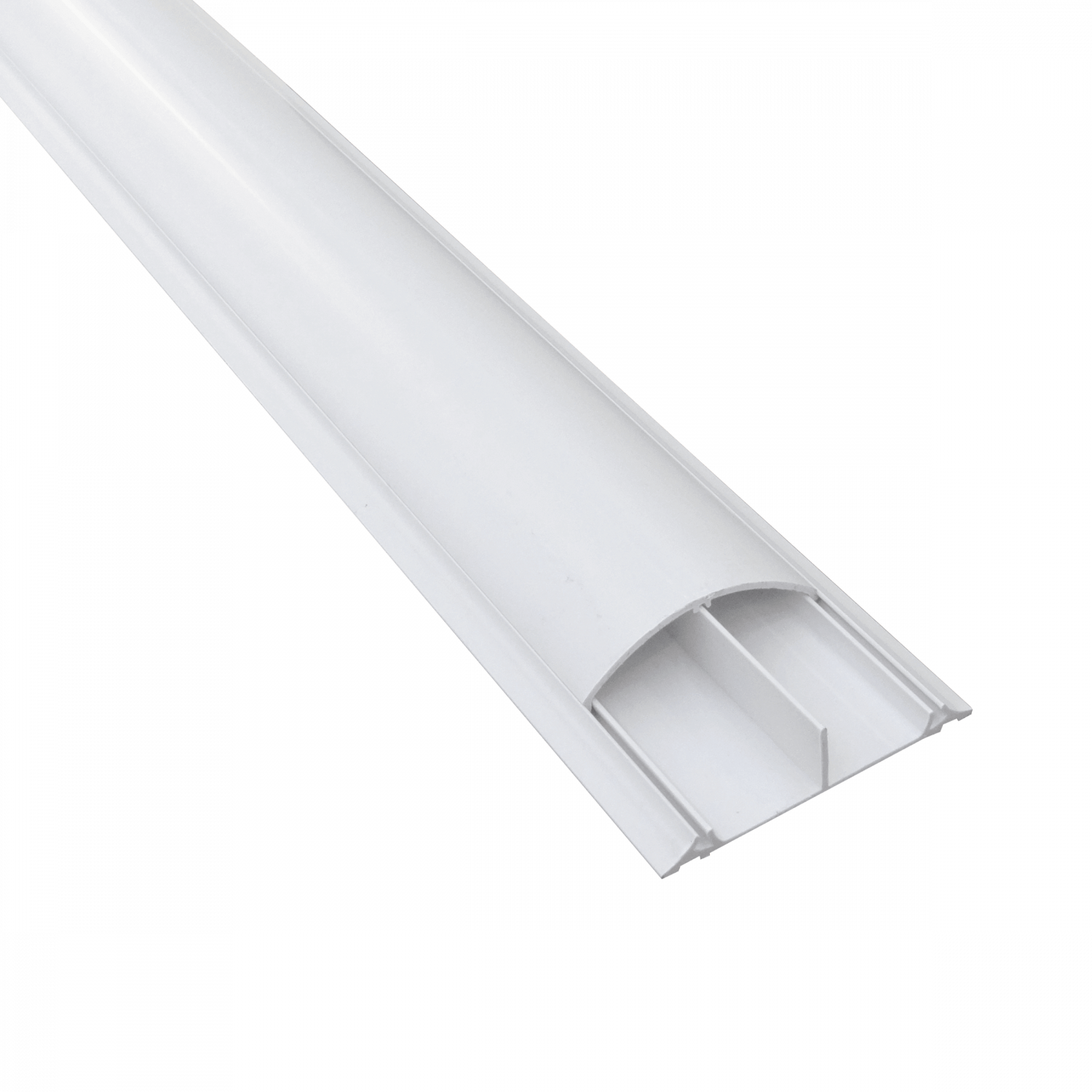 Canaleta de Piso LINKCHIP 100x25mm, 2m, PVC Blanco, Espesor 2.15mm x 1.90mm 3