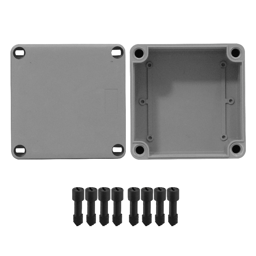 Caja estanca LinkChip MGC-10 gris PS 110x110x60mm con 4 tornillos 1