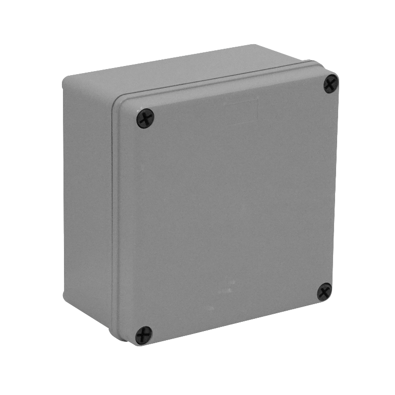 Caja estanca LinkChip MGC-20 gris PS 150x150x80mm con 4 tornillos 3