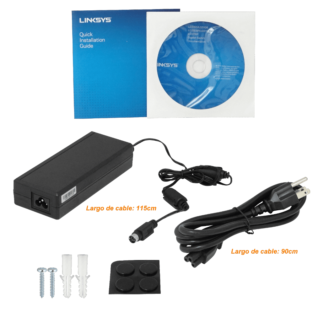 Switch Gigabit PoE+ de escritorio para empresas de 16 puertos Linksys LGS116P 5