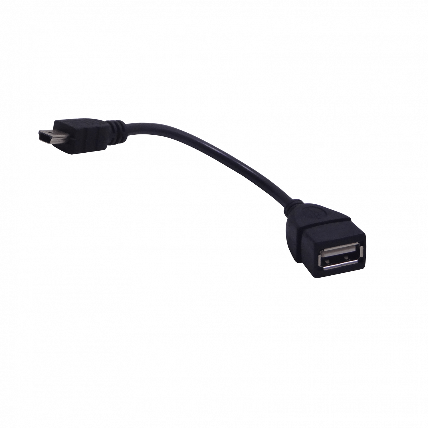 Cable A-H 5pin/mini/B-M 7cm OTG Cable USB2.0 0,1mt 1