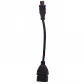 Cable A-H 5pin/mini/B-M 7cm OTG Cable USB2.0 0,1mt - Miniatura 2
