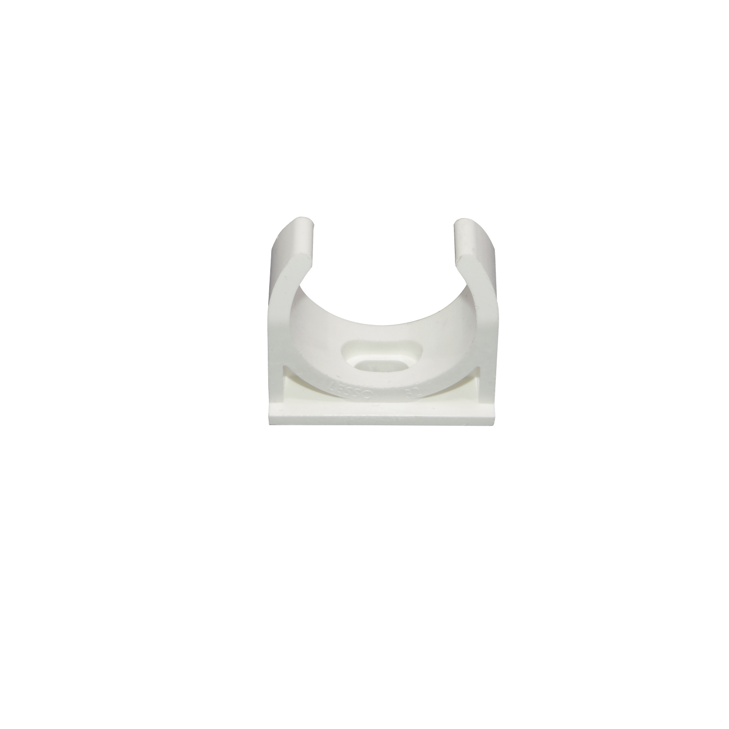 LINKCHIP 32mm Soporte Fijacion Abrazadera p/Tubo PVC Blanco Tornillo 1