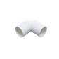 LINKCHIP 32mm Codo Chico para Tubo PVC Blanco - Miniatura 2