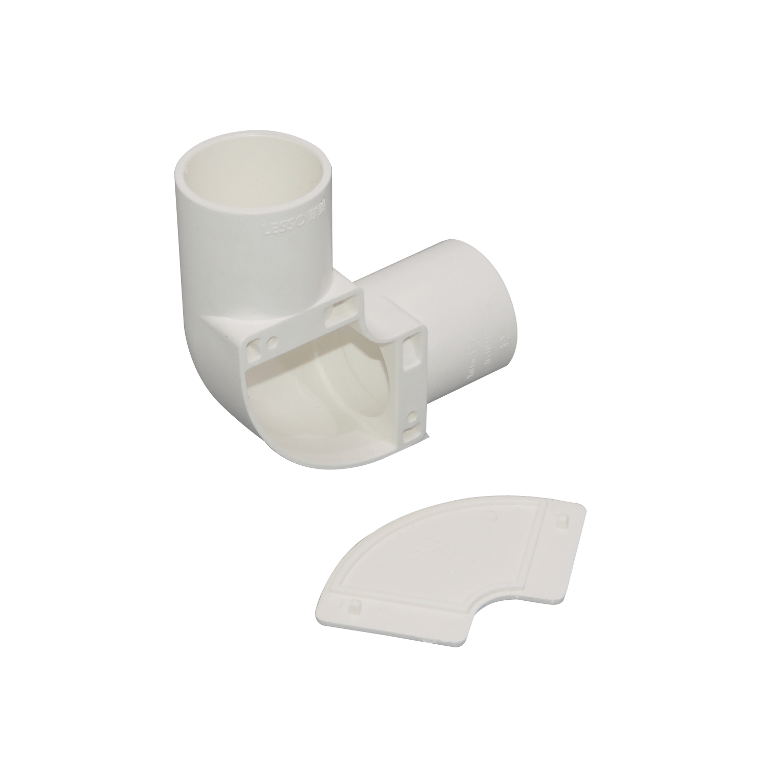 LINKCHIP 32mm Codo con Tapa para Tubo PVC Blanco 1