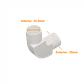 LINKCHIP 32mm Codo con Tapa para Tubo PVC Blanco - Miniatura 2