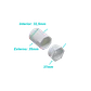 LINKCHIP 32mm Blanca Salida de Caja PVC para Tubo - Miniatura 2