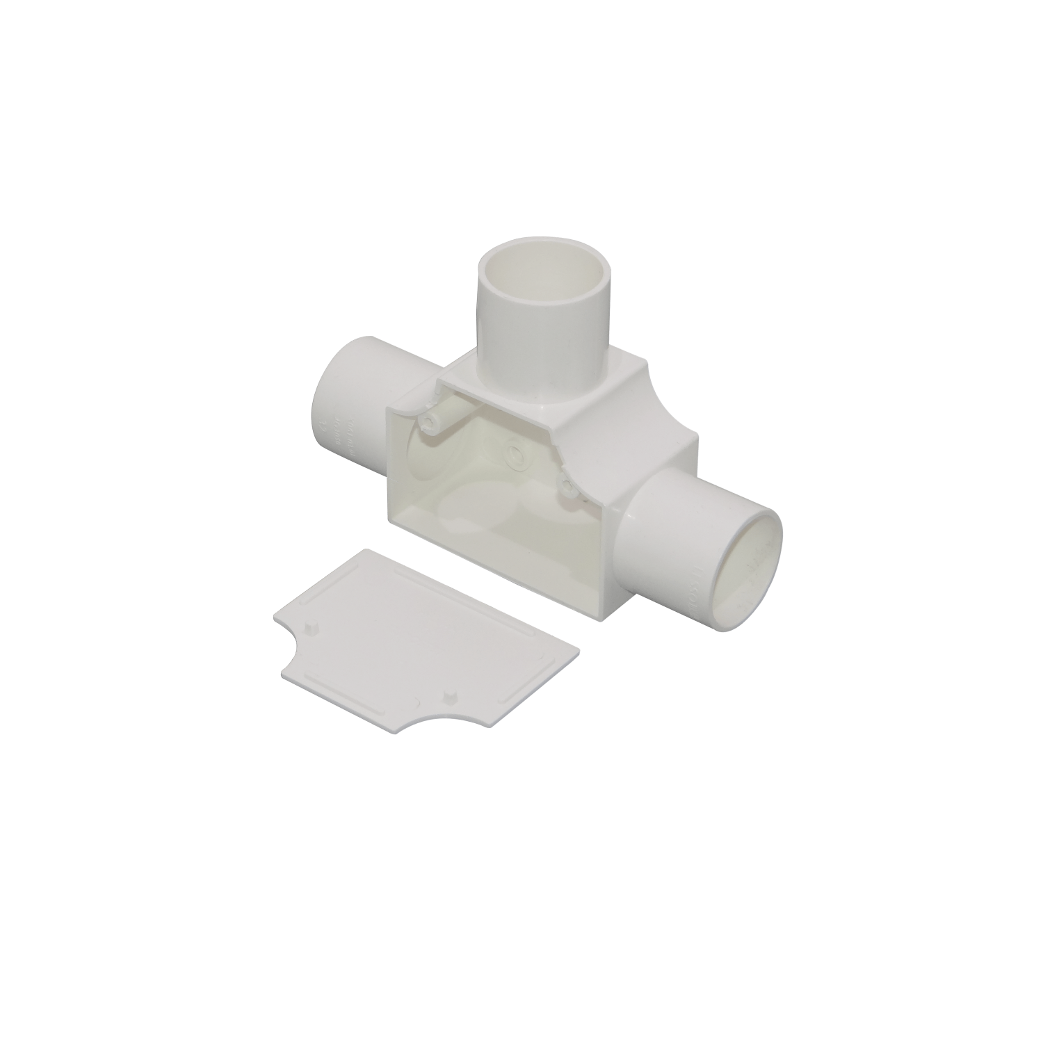 Tee con tapa LinkChip PVC32-TT 32mm blanco para tubo PVC 1